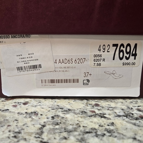 NEW Gucci Burgundy Princetown Leather Mules with Horsebit Detail Size 37.5 - Picture 12 of 12